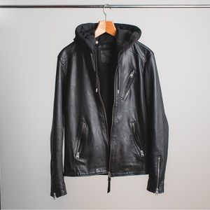 AllSaints Harwood Leather Jacket Men’s